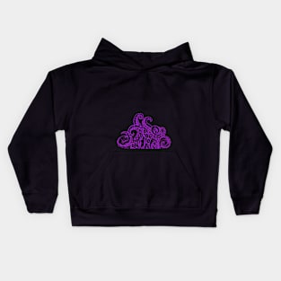 Monstruous Tentacles in Purple Kids Hoodie